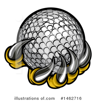Royalty-Free (RF) Golf Ball Clipart Illustration by AtStockIllustration - Stock Sample #1462716