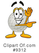 Golf Ball Clipart #9312 by Mascot Junction
