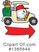 Golf Ball Sports Mascot Clipart #1365644 by Mascot Junction