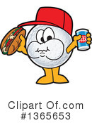 Golf Ball Sports Mascot Clipart #1365653 by Mascot Junction