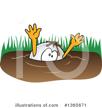 Golf Ball Sports Mascot Clipart #1365671 by Mascot Junction