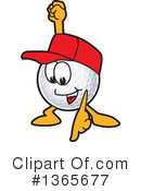 Golf Ball Sports Mascot Clipart #1365677 by Mascot Junction