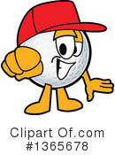 Golf Ball Sports Mascot Clipart #1365678 by Mascot Junction