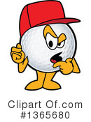 Golf Ball Sports Mascot Clipart #1365680 by Mascot Junction
