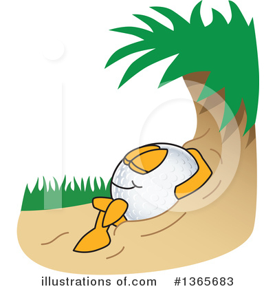 Royalty-Free (RF) Golf Ball Sports Mascot Clipart Illustration by Mascot Junction - Stock Sample #1365683