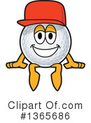 Golf Ball Sports Mascot Clipart #1365686 by Mascot Junction