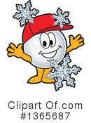 Golf Ball Sports Mascot Clipart #1365687 by Mascot Junction