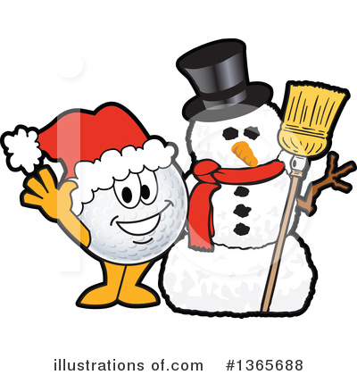 Royalty-Free (RF) Golf Ball Sports Mascot Clipart Illustration by Mascot Junction - Stock Sample #1365688