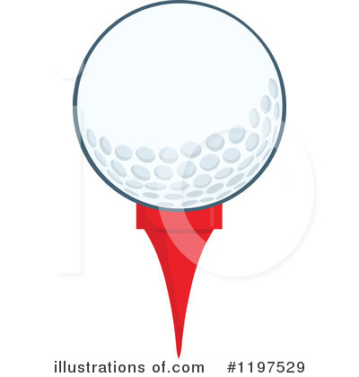 Golf Ball Clipart #1197529 by Hit Toon