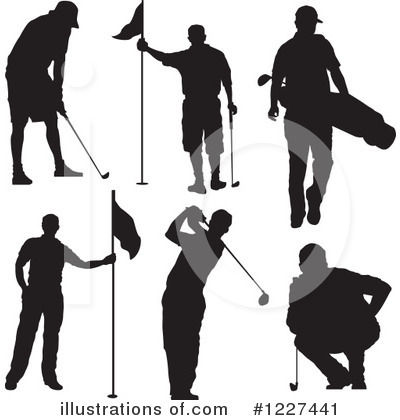 Golfing Clipart #1227441 by Andy Nortnik