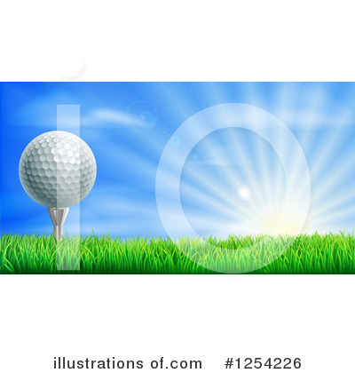 Golfing Clipart #1254226 by AtStockIllustration