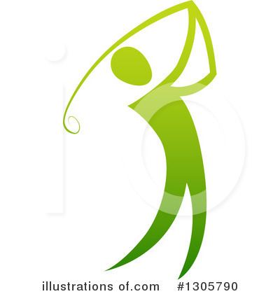 Golfing Clipart #1305790 by AtStockIllustration