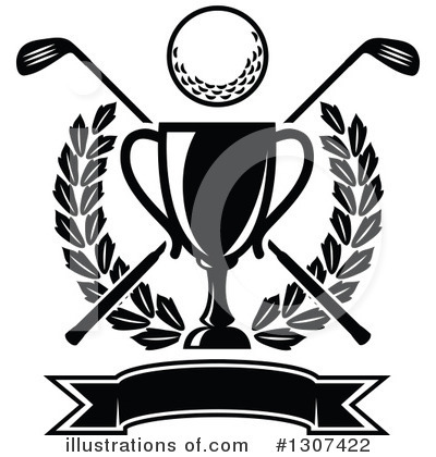 Golf Clipart #1307422 by Vector Tradition SM