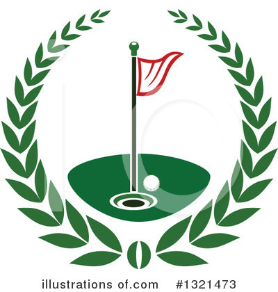 Golfing Clipart #1321473 by Vector Tradition SM