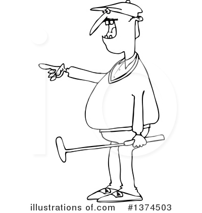 Royalty-Free (RF) Golf Clipart Illustration by djart - Stock Sample #1374503