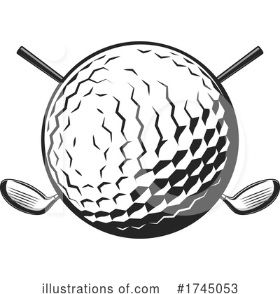 Golf Ball Clipart #1745053 by Vector Tradition SM