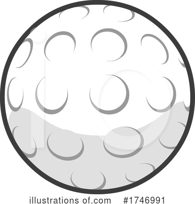 Golf Ball Clipart #1746991 by Hit Toon