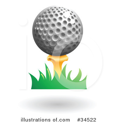 Golf Ball Clipart #34522 by AtStockIllustration
