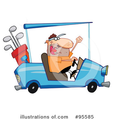 Golf Cart Clipart #95585 by Hit Toon