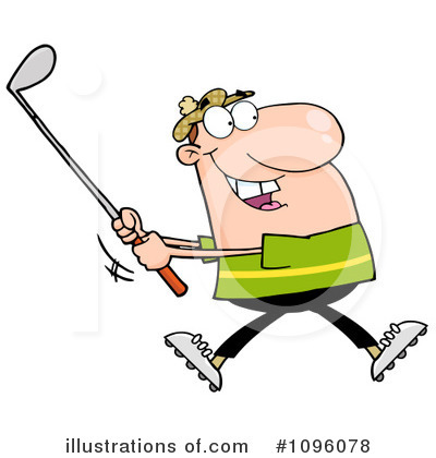 Golfing Clipart #1096078 by Hit Toon