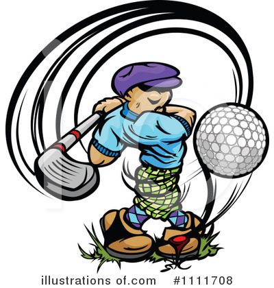 Golfer Clipart #1111708 by Chromaco