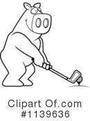 Golfing Clipart #1139636 by Cory Thoman