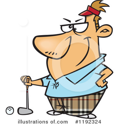 Royalty-Free (RF) Golfing Clipart Illustration by toonaday - Stock Sample #1192324