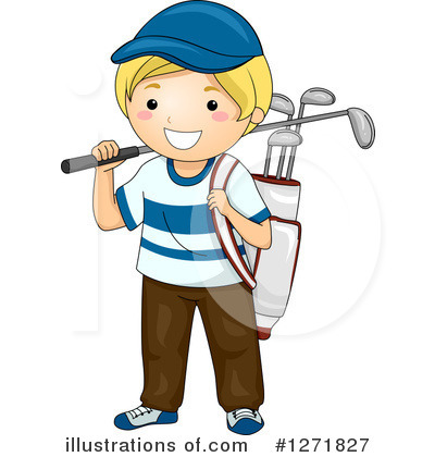 Golfer Clipart #1271827 by BNP Design Studio