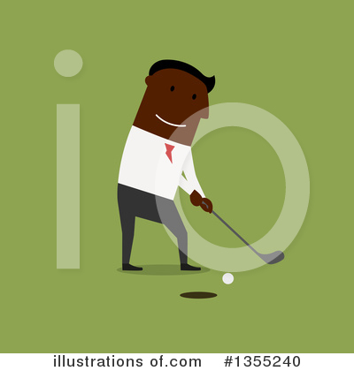 Royalty-Free (RF) Golfing Clipart Illustration by Vector Tradition SM - Stock Sample #1355240