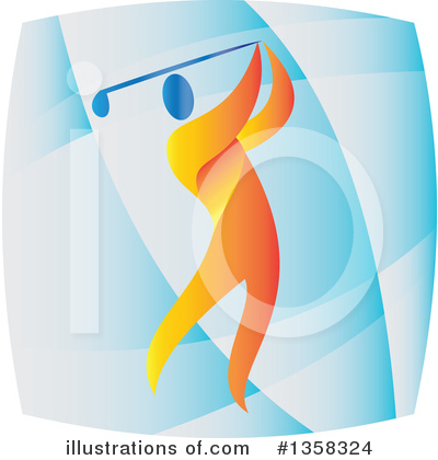 Royalty-Free (RF) Golfing Clipart Illustration by patrimonio - Stock Sample #1358324
