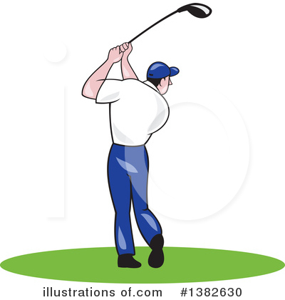 Royalty-Free (RF) Golfing Clipart Illustration by patrimonio - Stock Sample #1382630