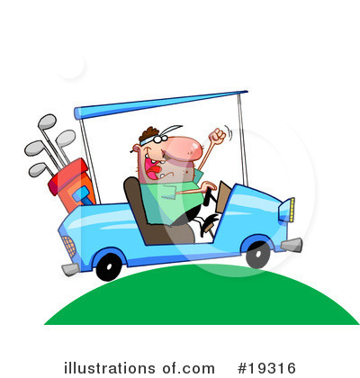 Royalty-Free (RF) Golfing Clipart Illustration by Hit Toon - Stock Sample #19316