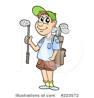 Royalty-Free (RF) Golfing Clipart Illustration by visekart - Stock Sample #223572