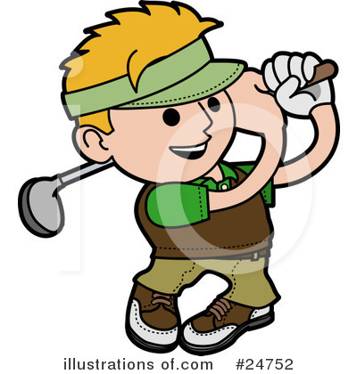 Golfer Clipart #24752 by AtStockIllustration