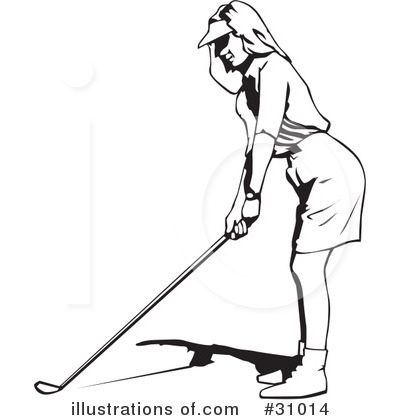 Royalty-Free (RF) Golfing Clipart Illustration by David Rey - Stock Sample #31014