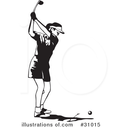 Royalty-Free (RF) Golfing Clipart Illustration by David Rey - Stock Sample #31015