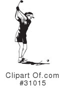 Golfing Clipart #31015 by David Rey
