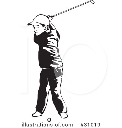 Golfing Clipart #31019 by David Rey