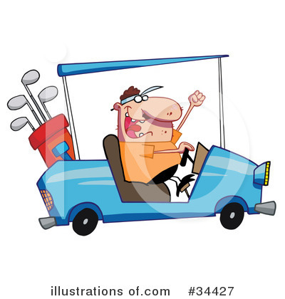 Golf Cart Clipart #34427 by Hit Toon