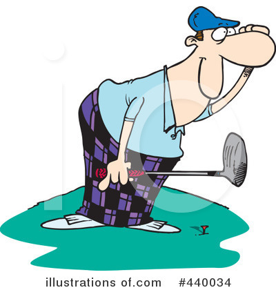 Royalty-Free (RF) Golfing Clipart Illustration by toonaday - Stock Sample #440034