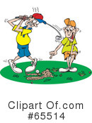 Golfing Clipart #65514 by Dennis Holmes Designs