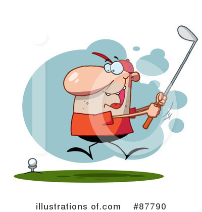Golfer Clipart #87790 by Hit Toon