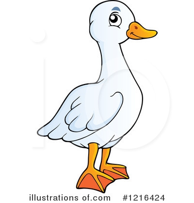 Royalty-Free (RF) Goose Clipart Illustration by visekart - Stock Sample #1216424