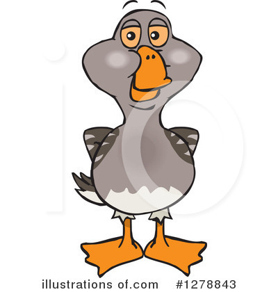 Goose Clipart #1278843 by Dennis Holmes Designs