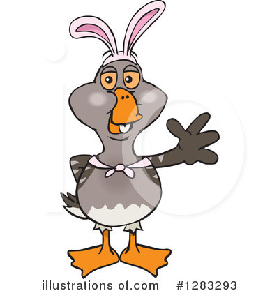 Goose Clipart #1283293 by Dennis Holmes Designs