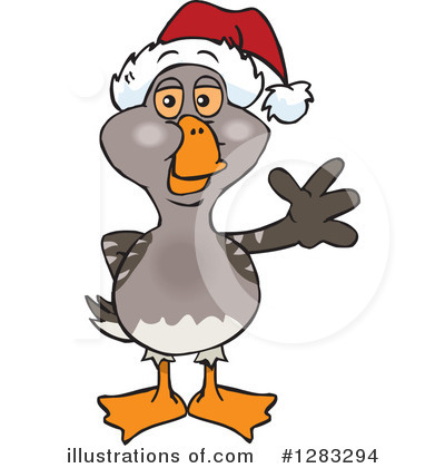 Royalty-Free (RF) Goose Clipart Illustration by Dennis Holmes Designs - Stock Sample #1283294