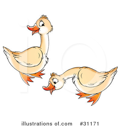 Royalty-Free (RF) Goose Clipart Illustration by Alex Bannykh - Stock Sample #31171