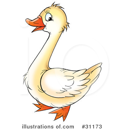 Royalty-Free (RF) Goose Clipart Illustration by Alex Bannykh - Stock Sample #31173
