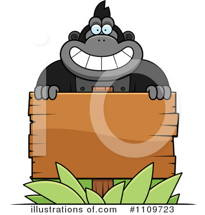 Royalty-Free (RF) Gorilla Clipart Illustration by Cory Thoman - Stock Sample #1109723