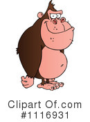 Gorilla Clipart #1116931 by Hit Toon
